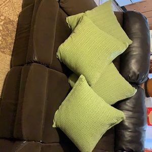Set of 4 down  20”x20” throw pillows